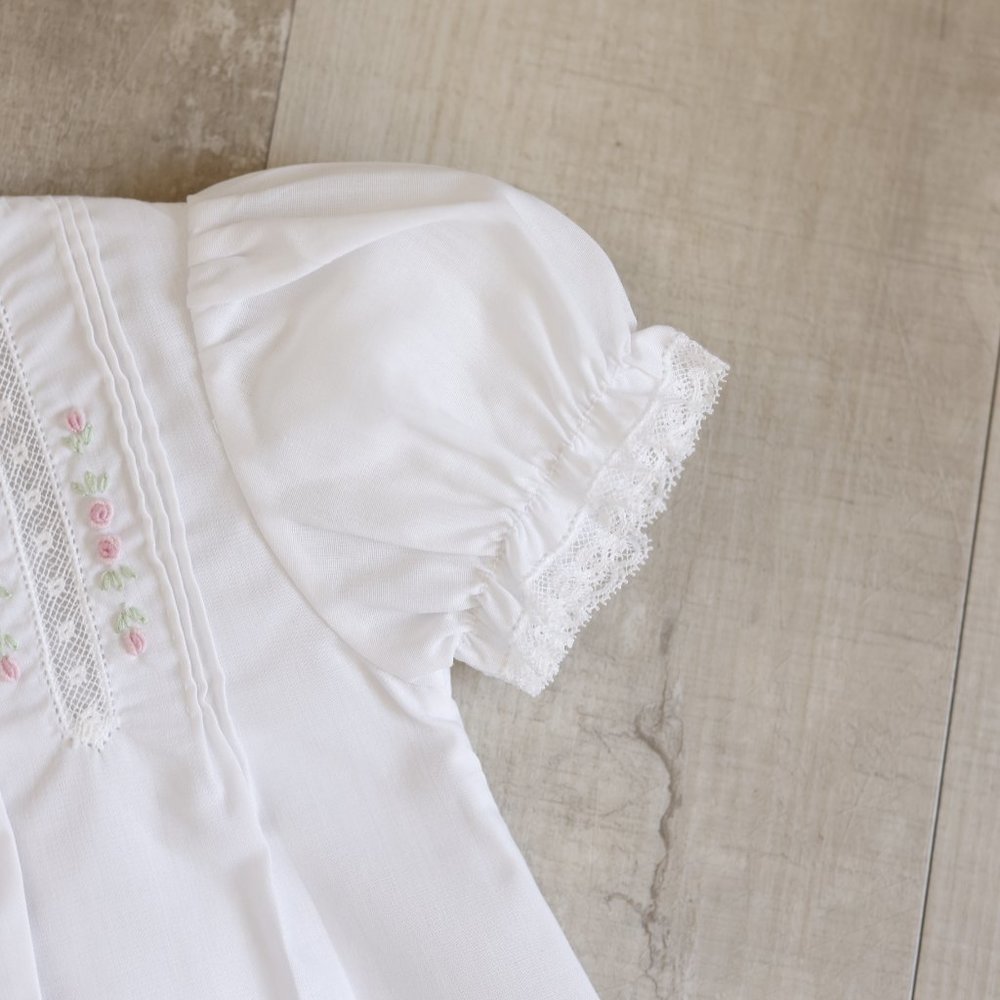 Newborn White Dress Day Gown Feltman Brothers Coming Home Outfit Portraits NWT - Picture 3 of 5